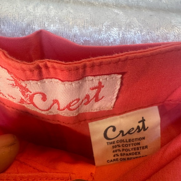 Crest Coral Pink Capris with Embroidered Mandala - Picture 4 of 7